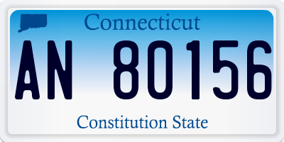 CT license plate AN80156