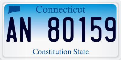 CT license plate AN80159
