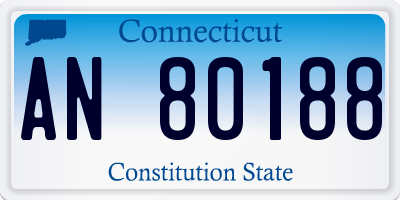 CT license plate AN80188