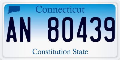 CT license plate AN80439