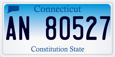 CT license plate AN80527