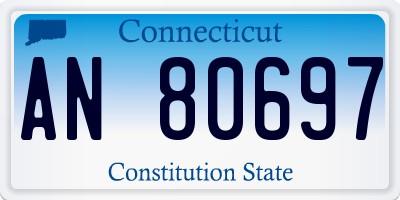 CT license plate AN80697