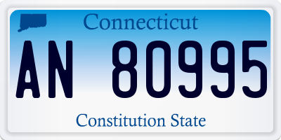 CT license plate AN80995