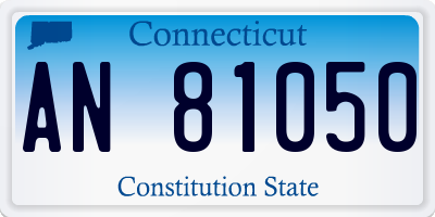 CT license plate AN81050