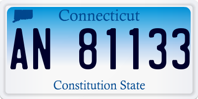 CT license plate AN81133