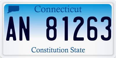 CT license plate AN81263