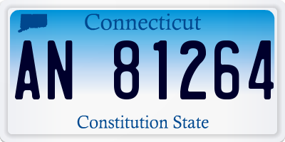 CT license plate AN81264