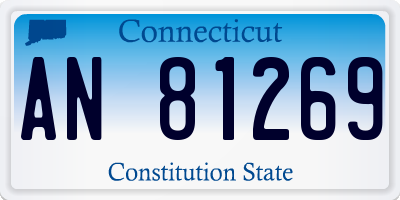 CT license plate AN81269