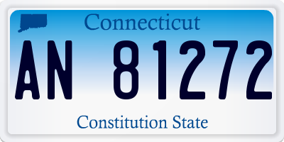 CT license plate AN81272