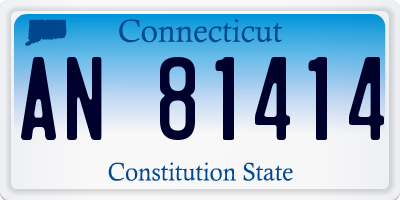 CT license plate AN81414