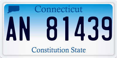 CT license plate AN81439
