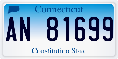 CT license plate AN81699