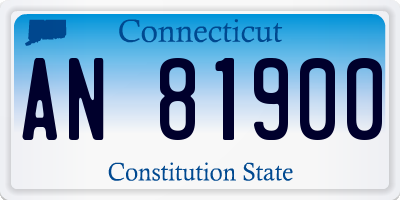 CT license plate AN81900