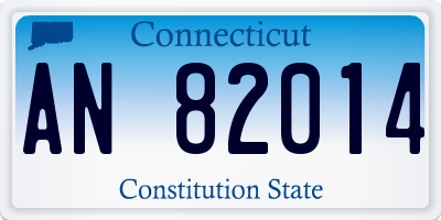 CT license plate AN82014