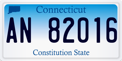 CT license plate AN82016