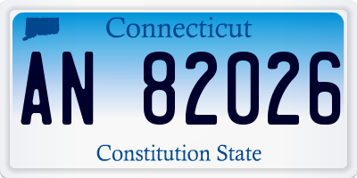 CT license plate AN82026