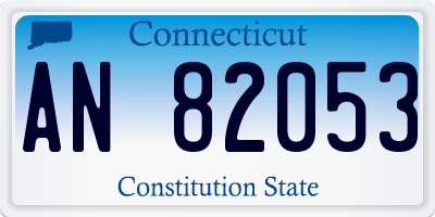 CT license plate AN82053