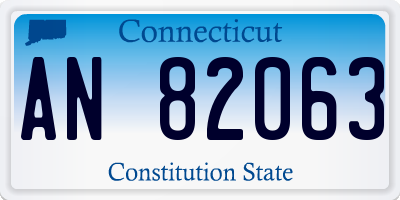 CT license plate AN82063