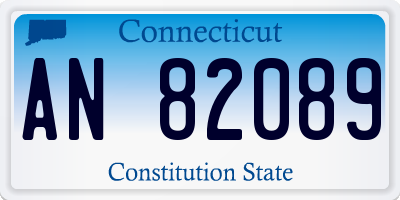 CT license plate AN82089
