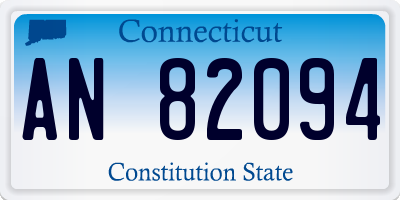 CT license plate AN82094