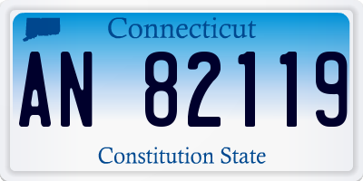 CT license plate AN82119