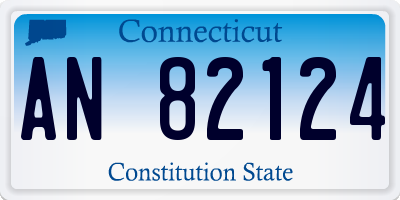 CT license plate AN82124