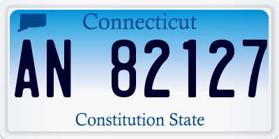 CT license plate AN82127