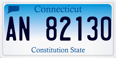 CT license plate AN82130