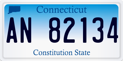 CT license plate AN82134