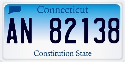 CT license plate AN82138