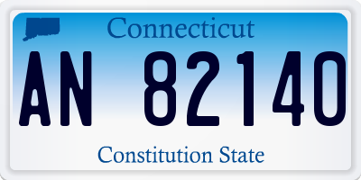 CT license plate AN82140