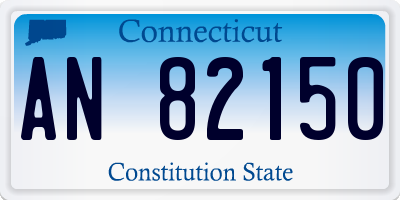 CT license plate AN82150