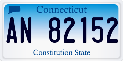 CT license plate AN82152