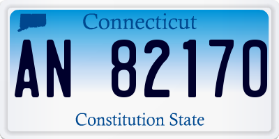 CT license plate AN82170