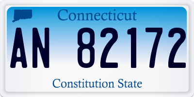 CT license plate AN82172