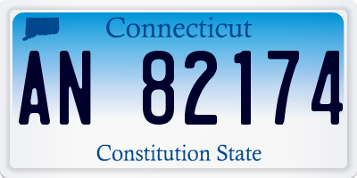 CT license plate AN82174