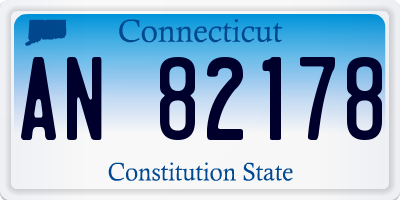 CT license plate AN82178