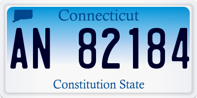 CT license plate AN82184