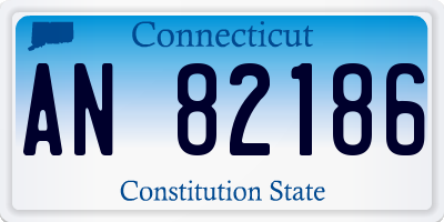 CT license plate AN82186