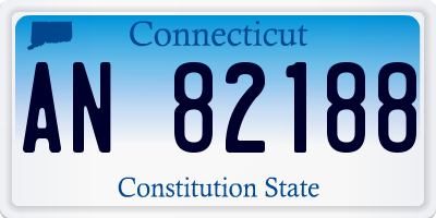 CT license plate AN82188