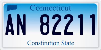 CT license plate AN82211