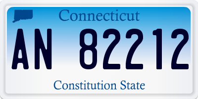 CT license plate AN82212