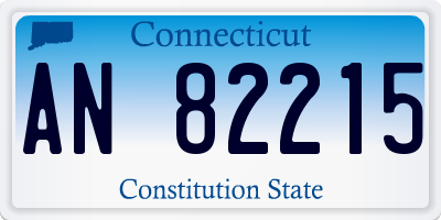 CT license plate AN82215