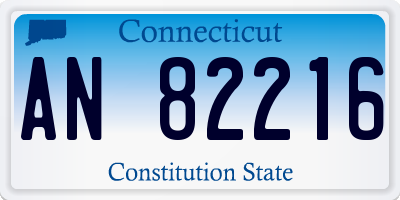 CT license plate AN82216