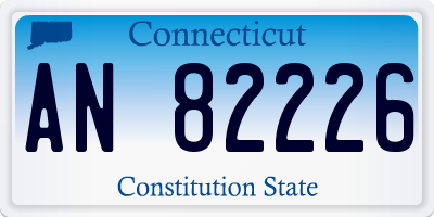 CT license plate AN82226