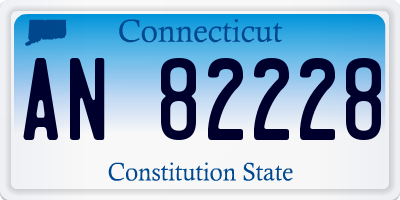 CT license plate AN82228