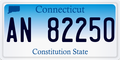 CT license plate AN82250