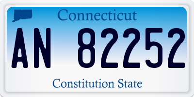 CT license plate AN82252