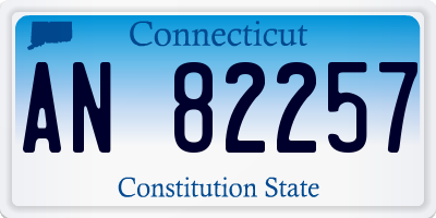 CT license plate AN82257