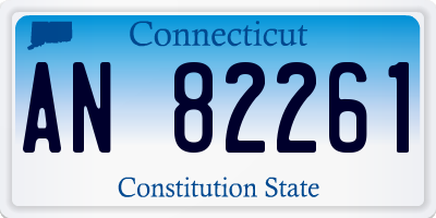 CT license plate AN82261